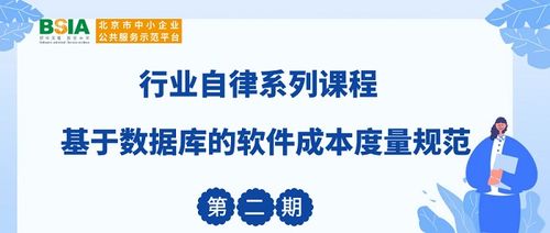 基于數據庫的軟件成本度量規范及技術服務